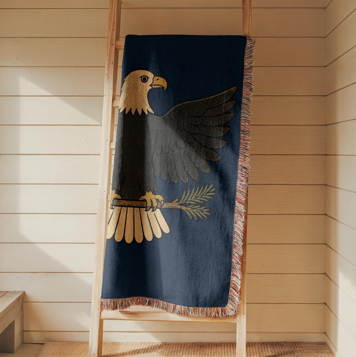 Bald Eagle Woven Blanket