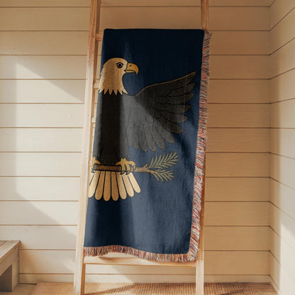 Bald Eagle Woven Blanket