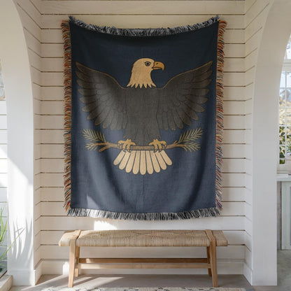 Bald Eagle Woven Blanket