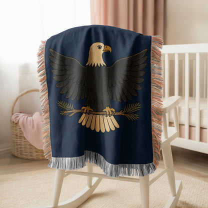 Bald Eagle Woven Blanket