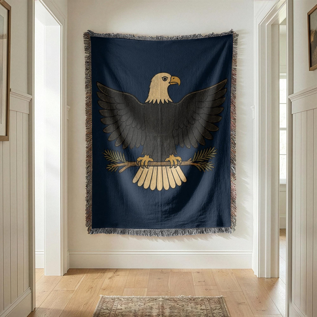 Bald Eagle Woven Blanket