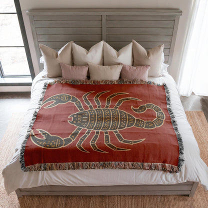 Scorpion Woven Blanket