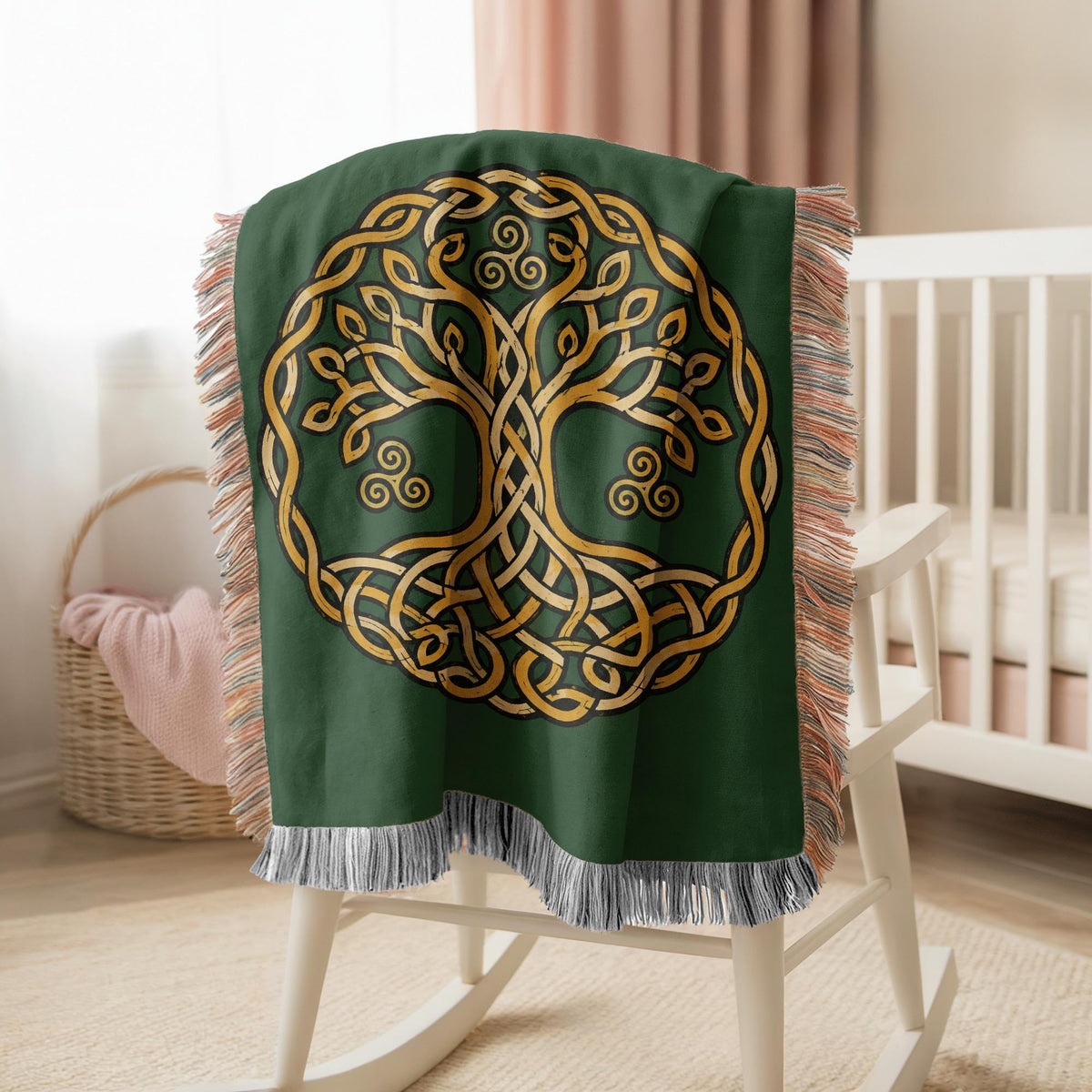 Celtic Tree of Life Woven Blanket