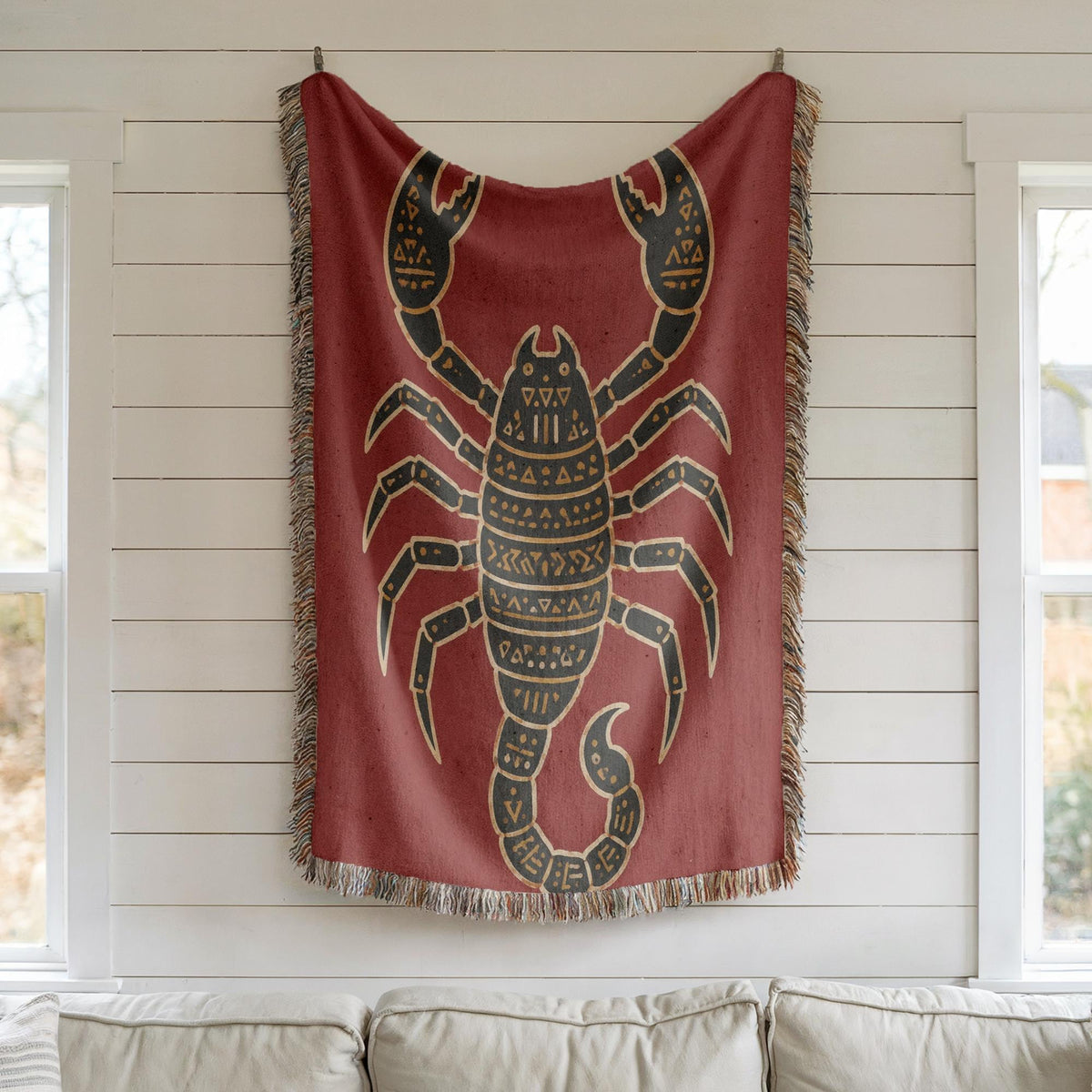 Scorpion Woven Blanket