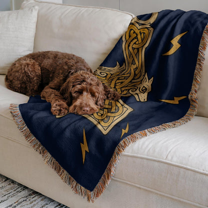 Thor Hammer Woven Blanket