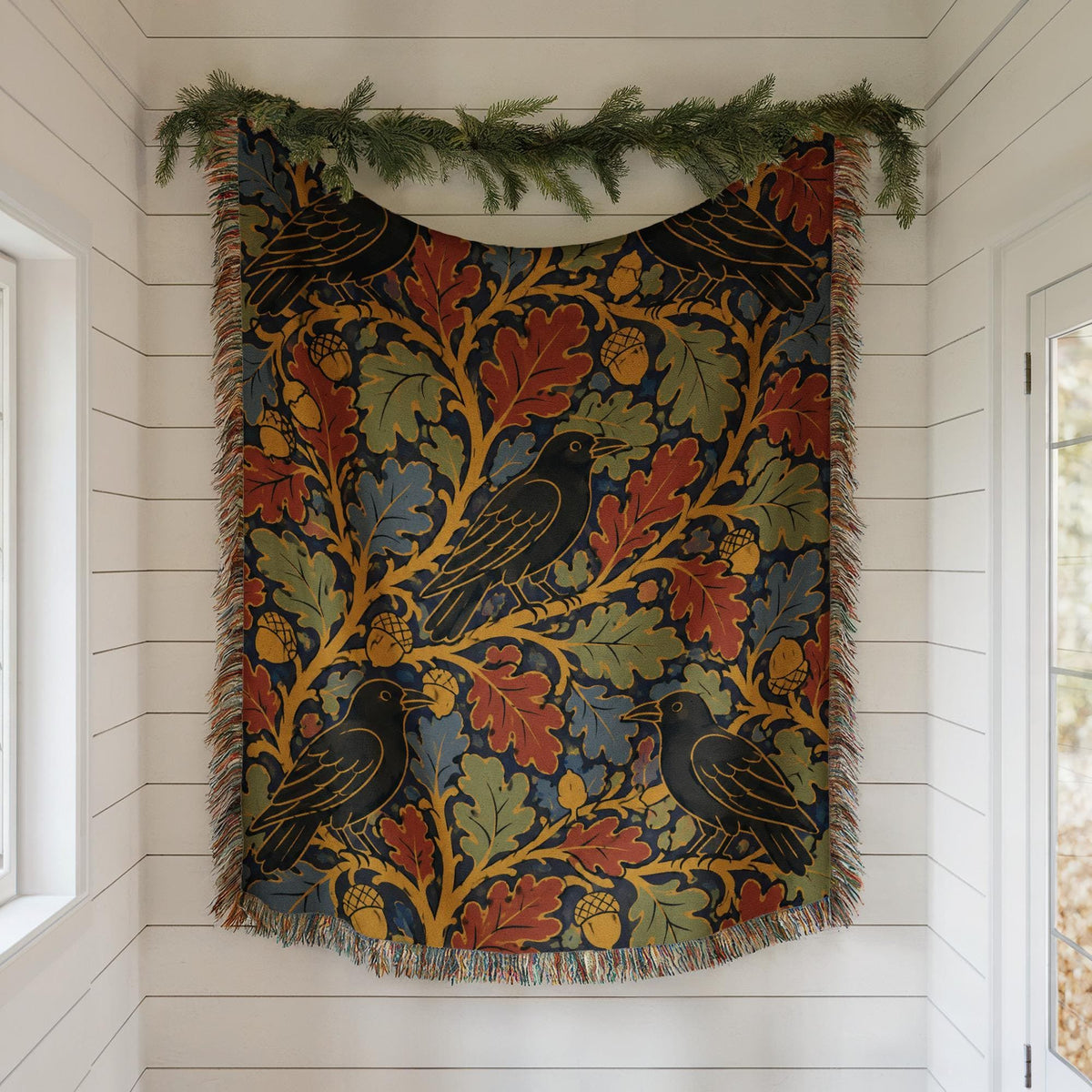 Raven Woven Blanket