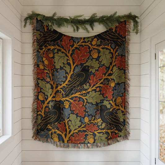 Raven Woven Blanket