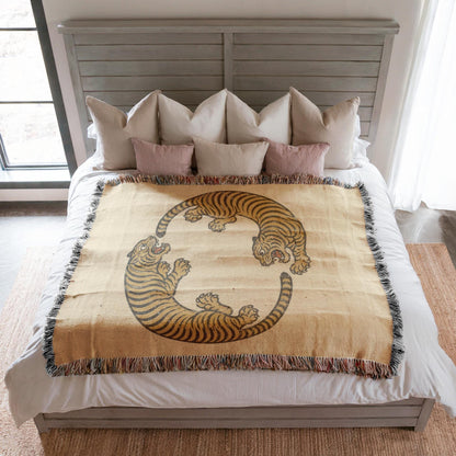 Tiger Woven Blanket