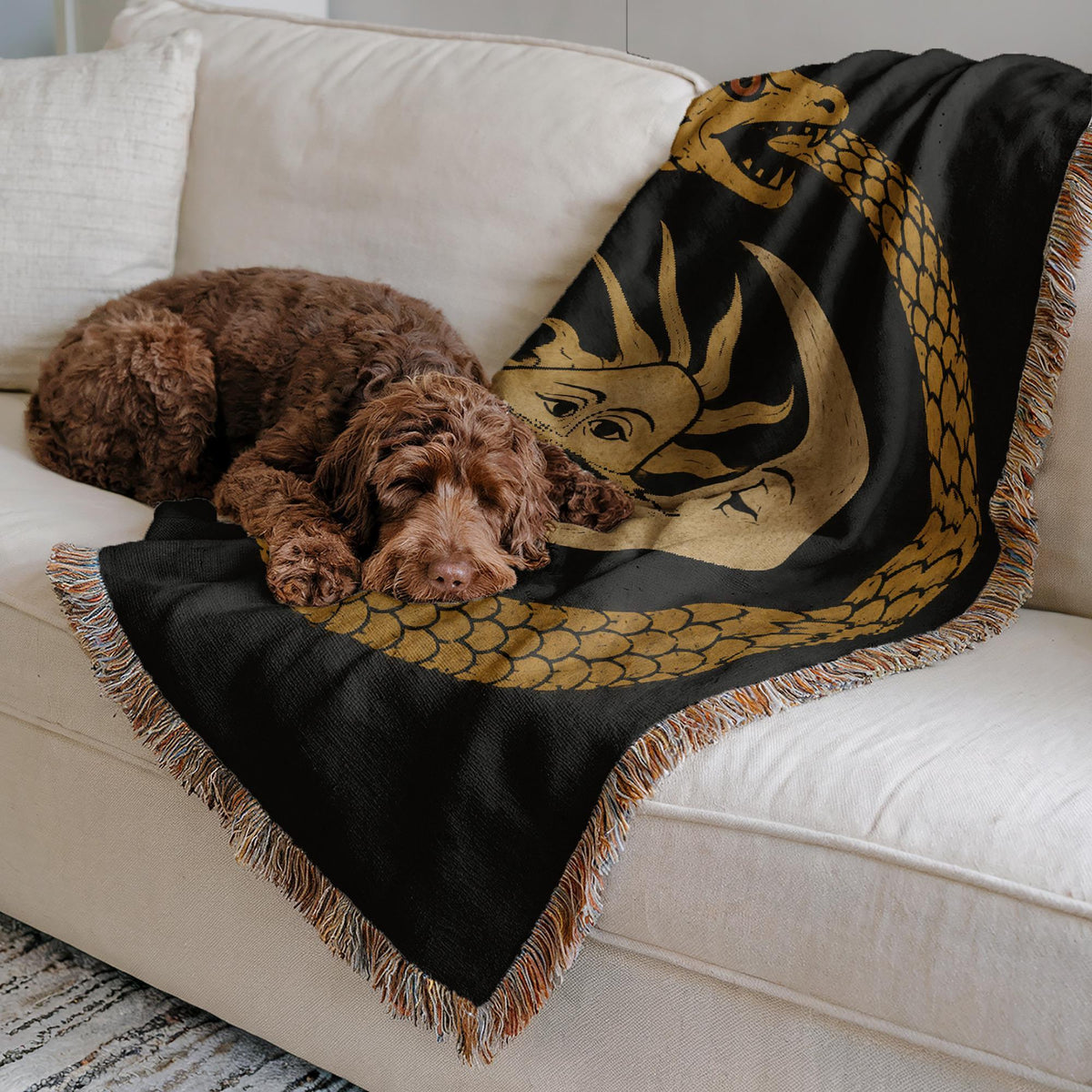 Ouroboros Woven Blanket