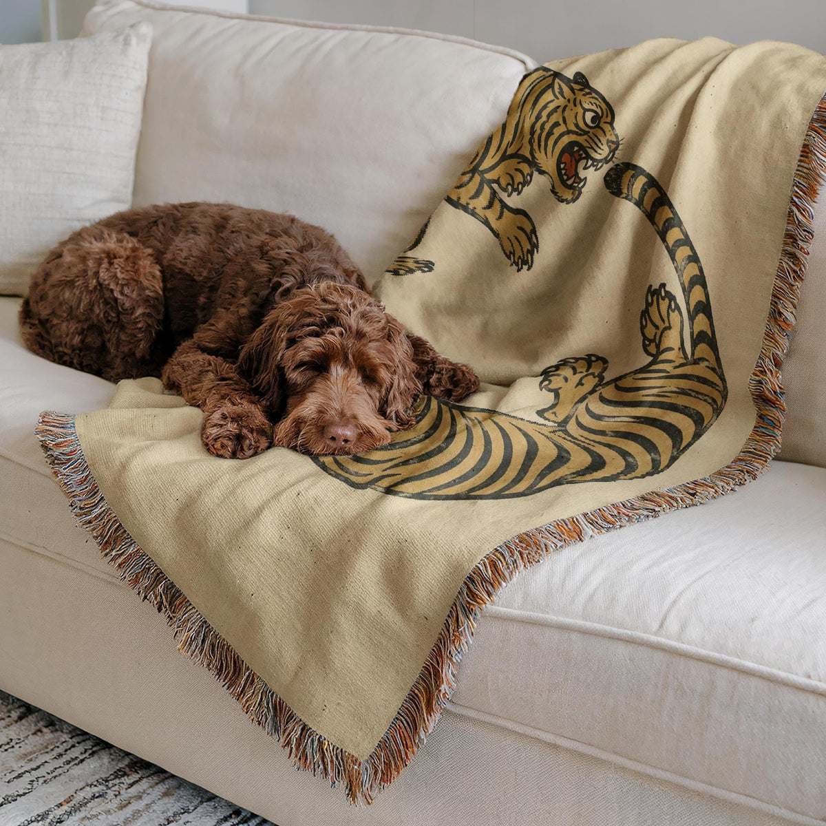 Tiger Woven Blanket