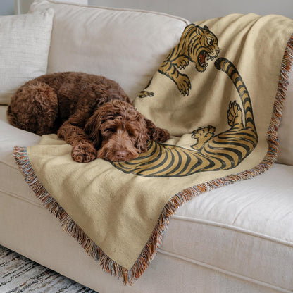 Tiger Woven Blanket