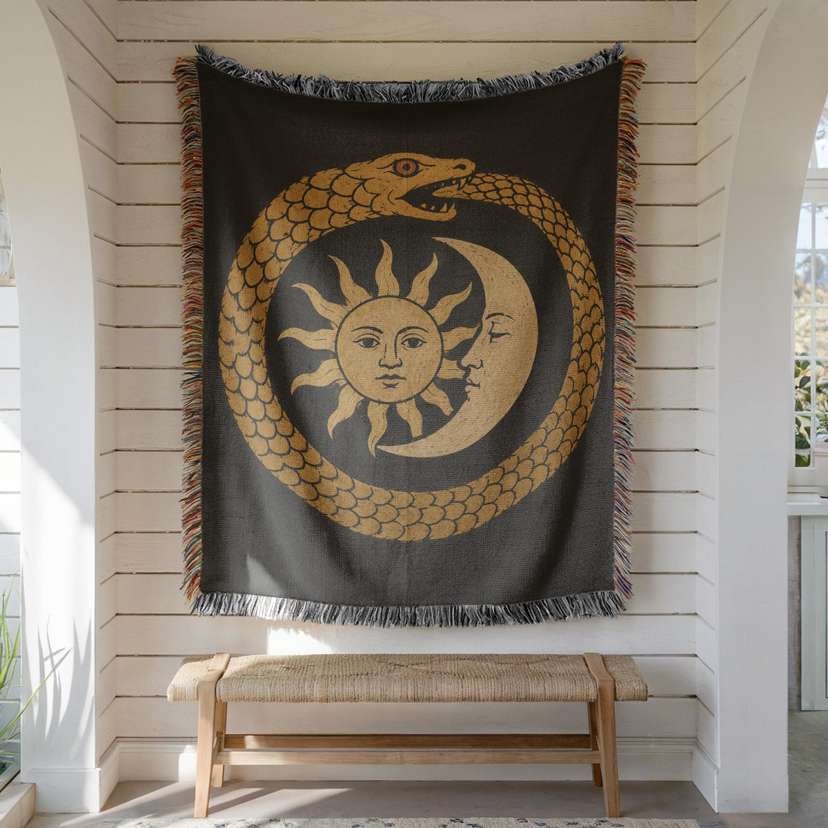 Ouroboros Woven Blanket