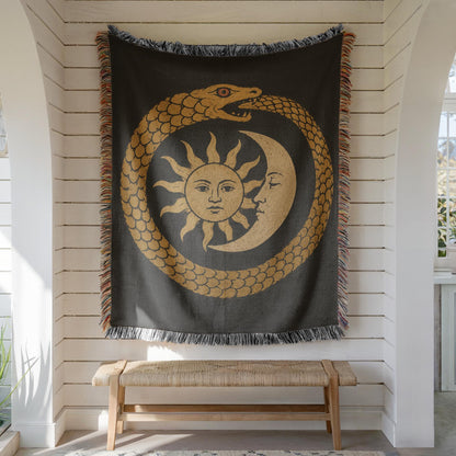 Ouroboros Woven Blanket