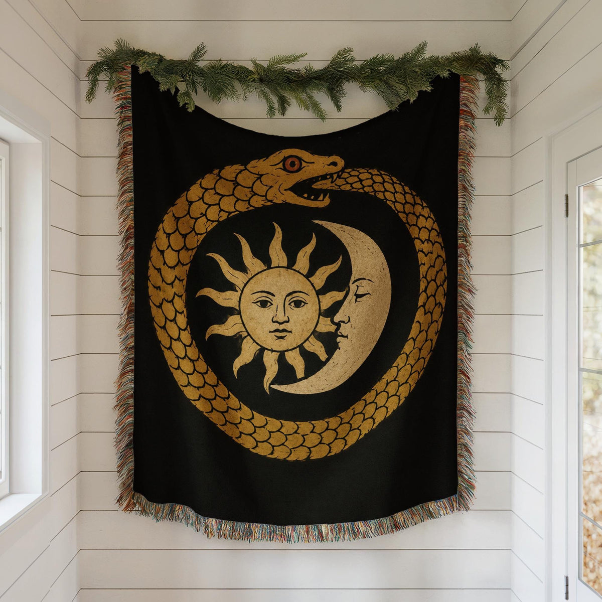 Ouroboros Woven Blanket