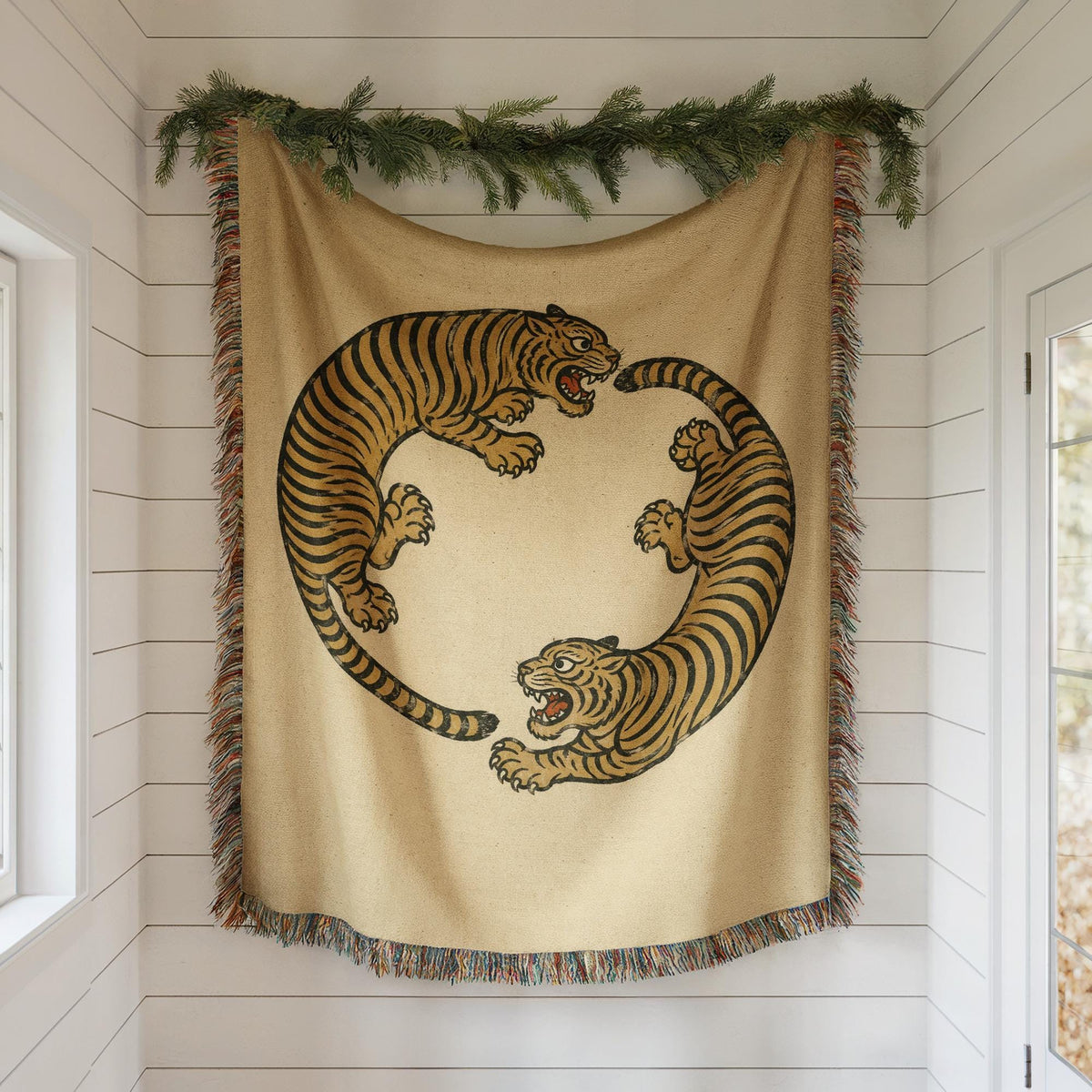 Tiger Woven Blanket