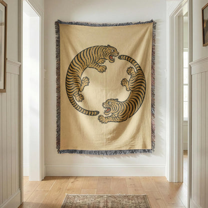 Tiger Woven Blanket