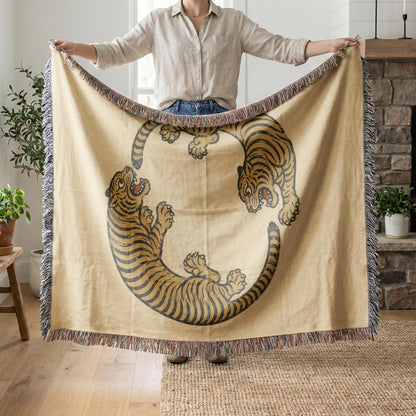 Tiger Woven Blanket