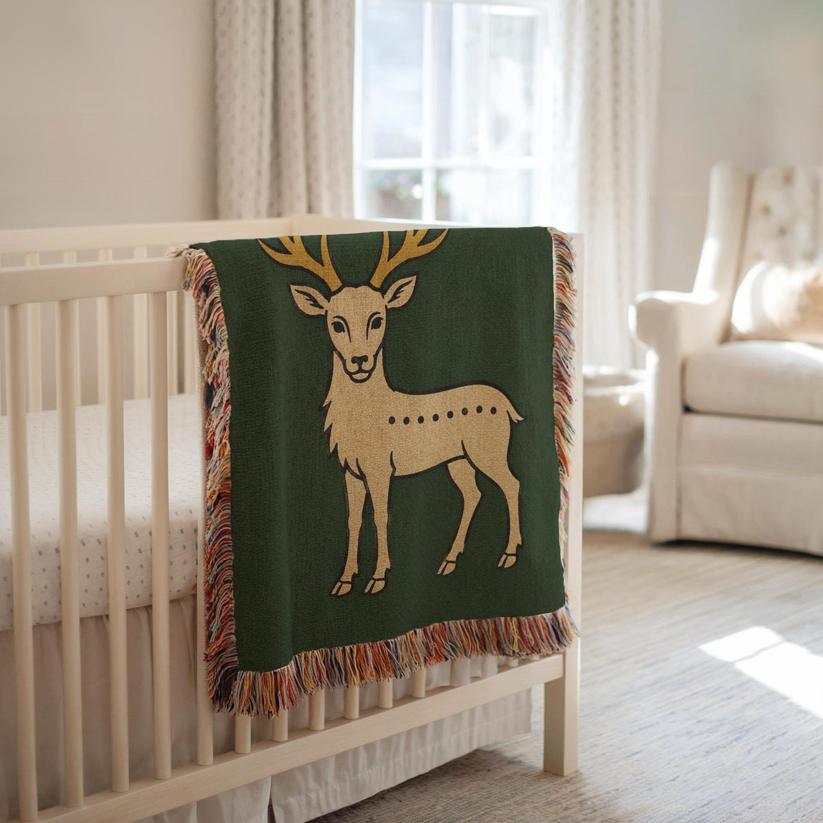 Deer Woven Blanket