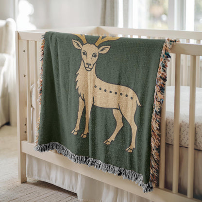 Deer Woven Blanket
