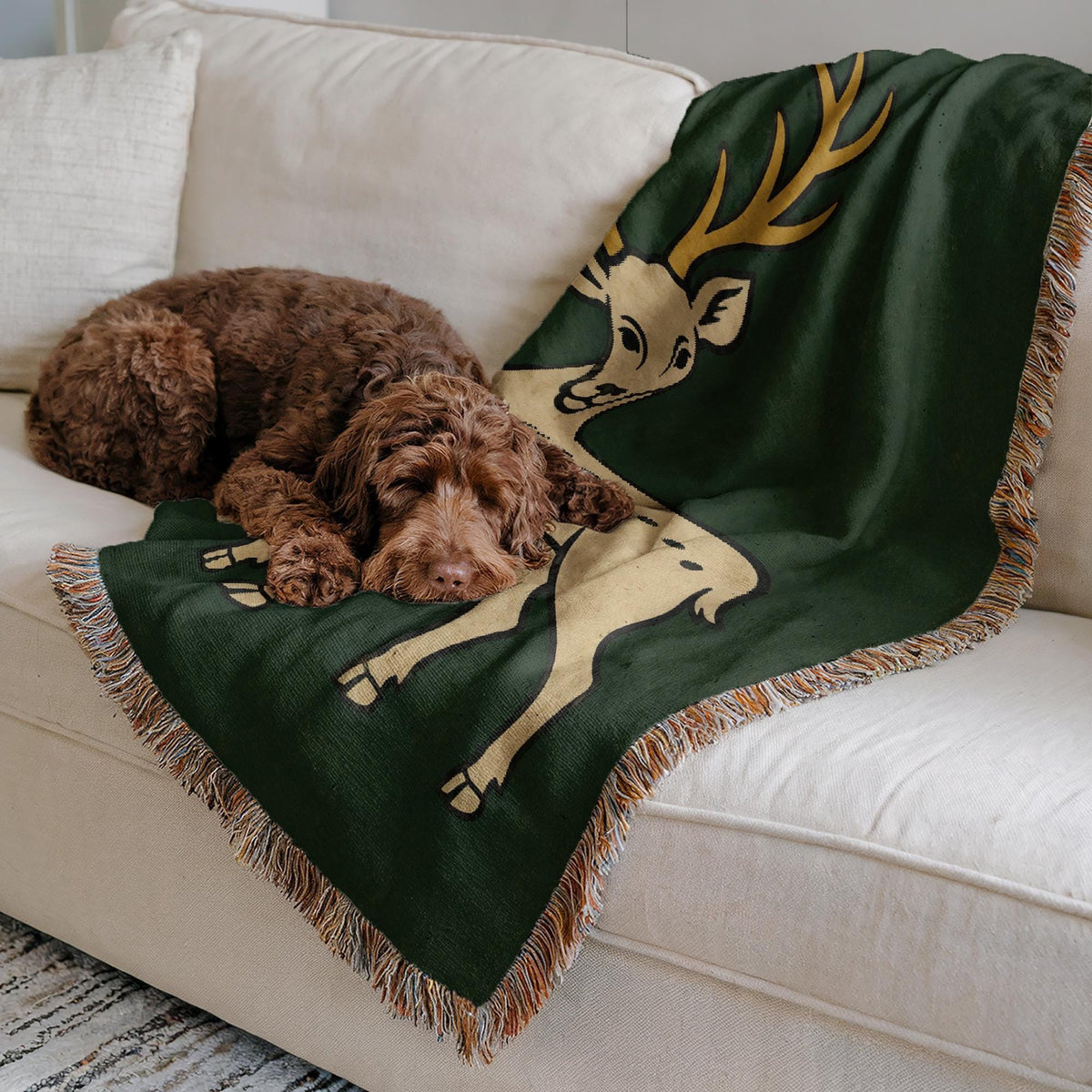Deer Woven Blanket