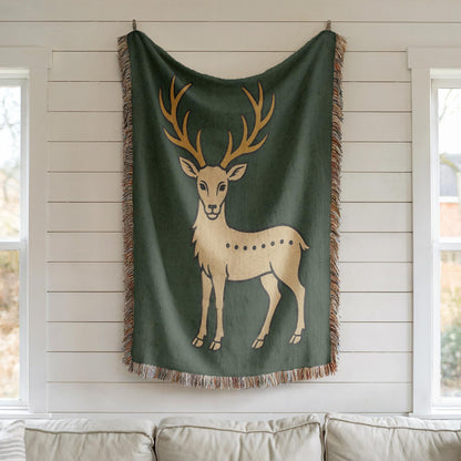 Deer Woven Blanket