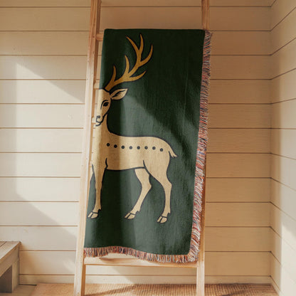 Deer Woven Blanket
