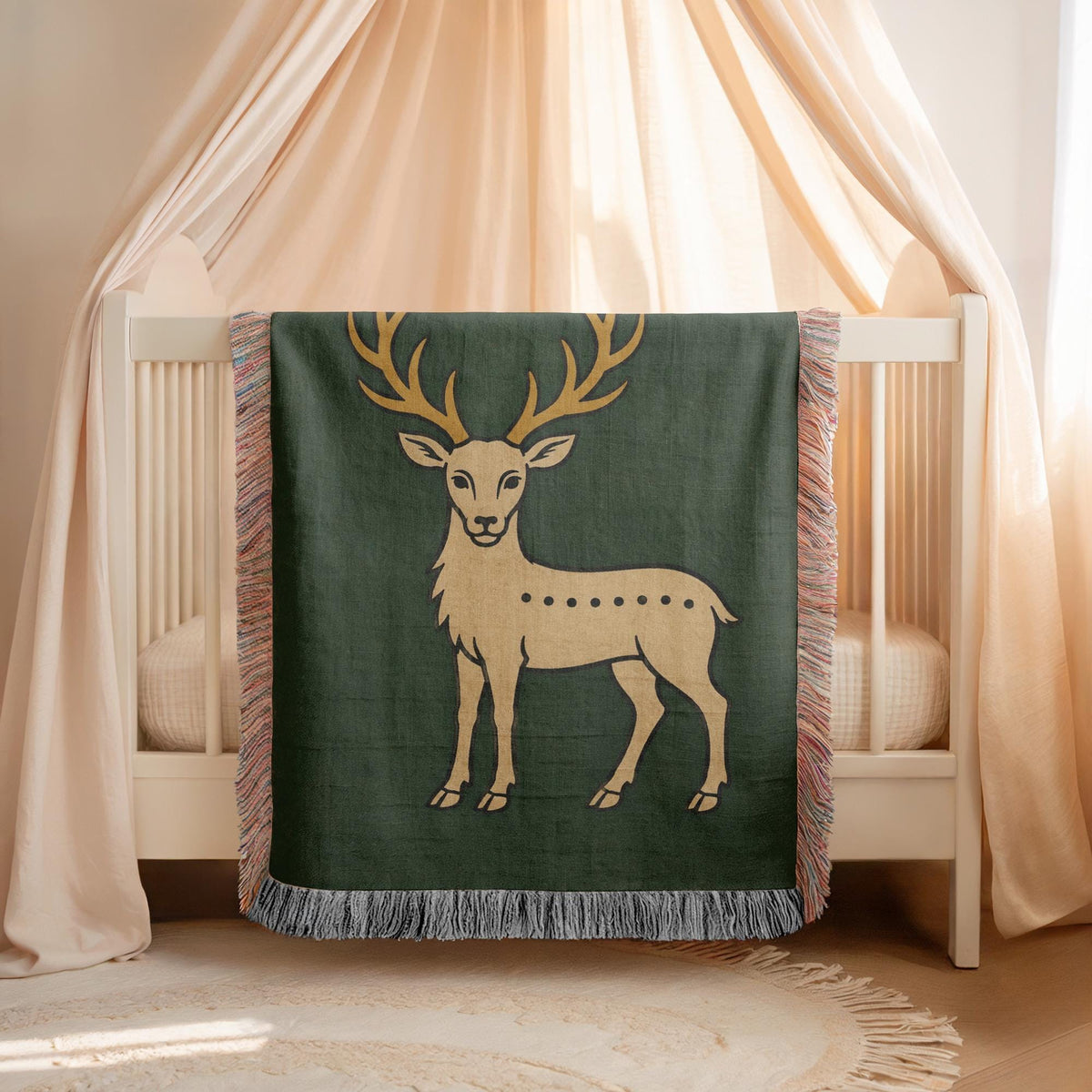 Deer Woven Blanket