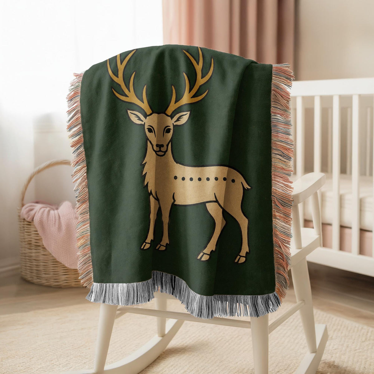Deer Woven Blanket