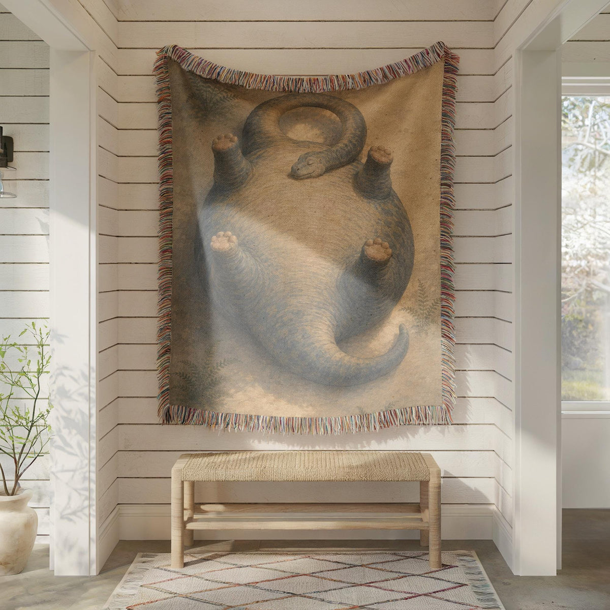 Funny Lizard Tapestry