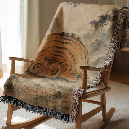 Chubby Tiger Tapestry