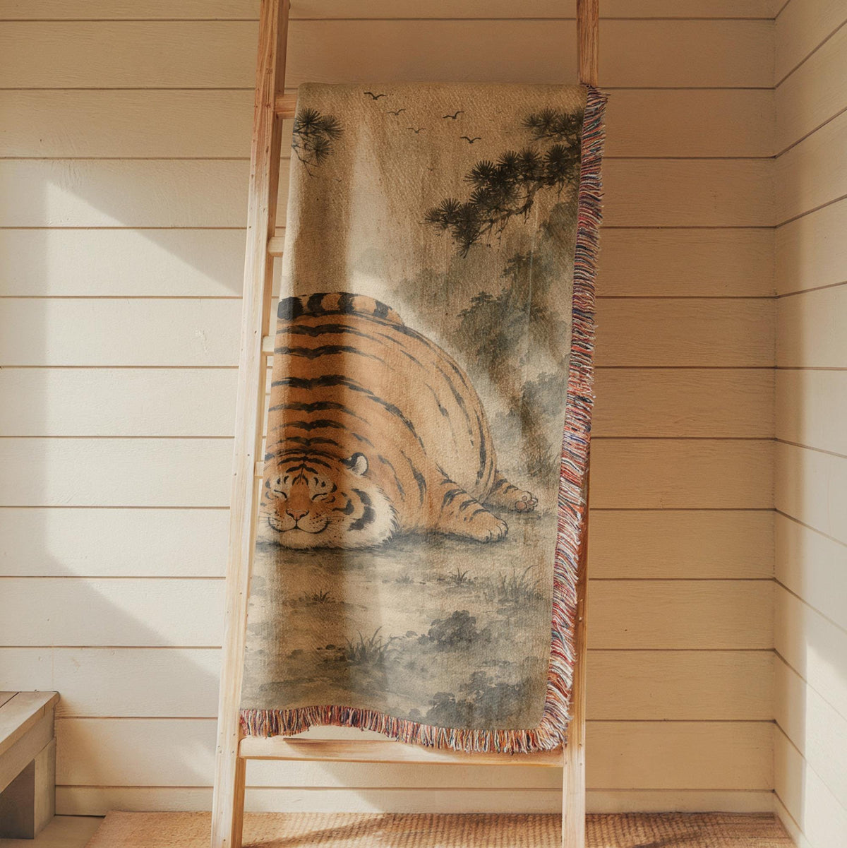 Chubby Tiger Tapestry