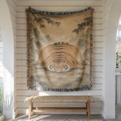 Chubby Tiger Tapestry