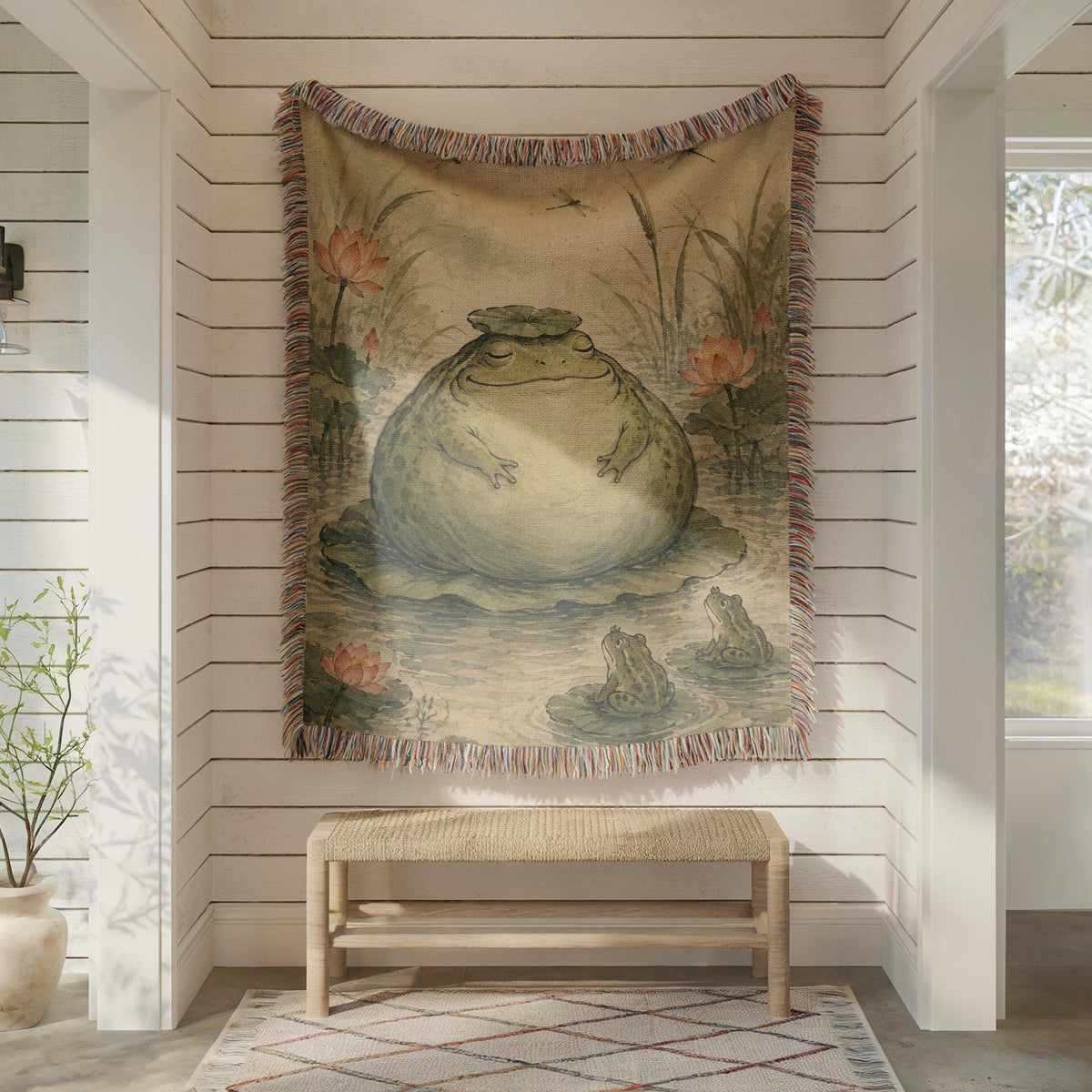 Chubby Frog Tapestry