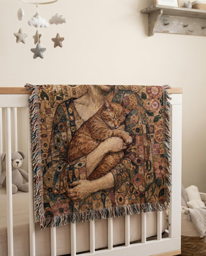 Art Nouveau Cat Tapestry