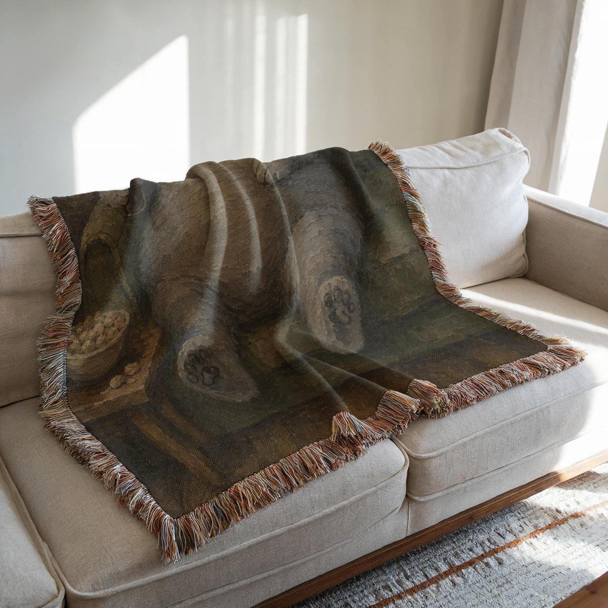 Grumpy Fat Cat Tapestry