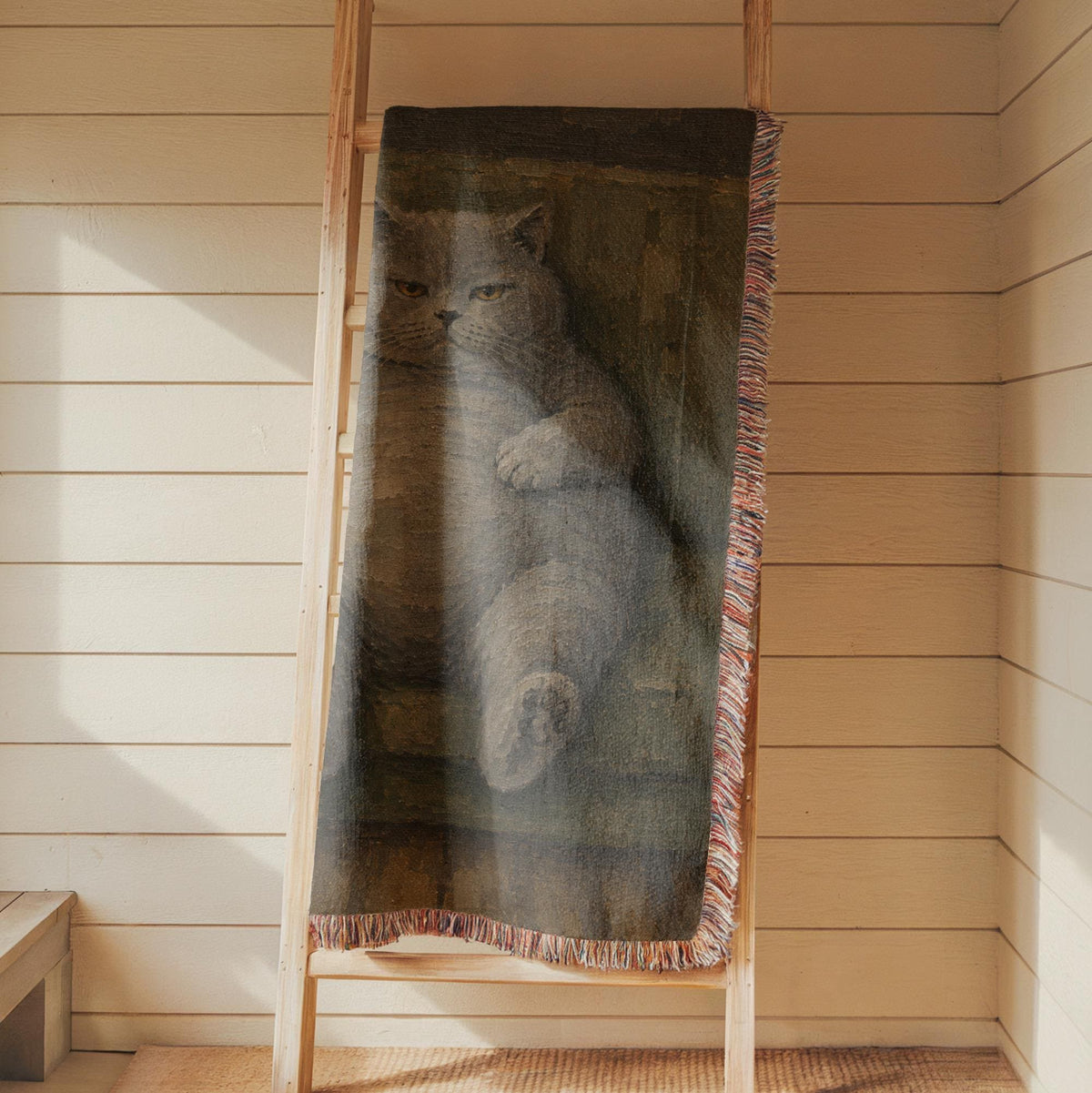 Grumpy Fat Cat Tapestry