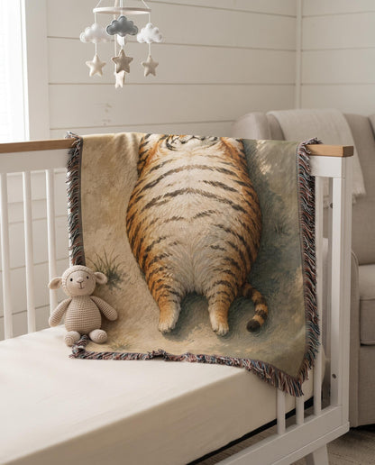 Funny Fat Tiger Tapestry