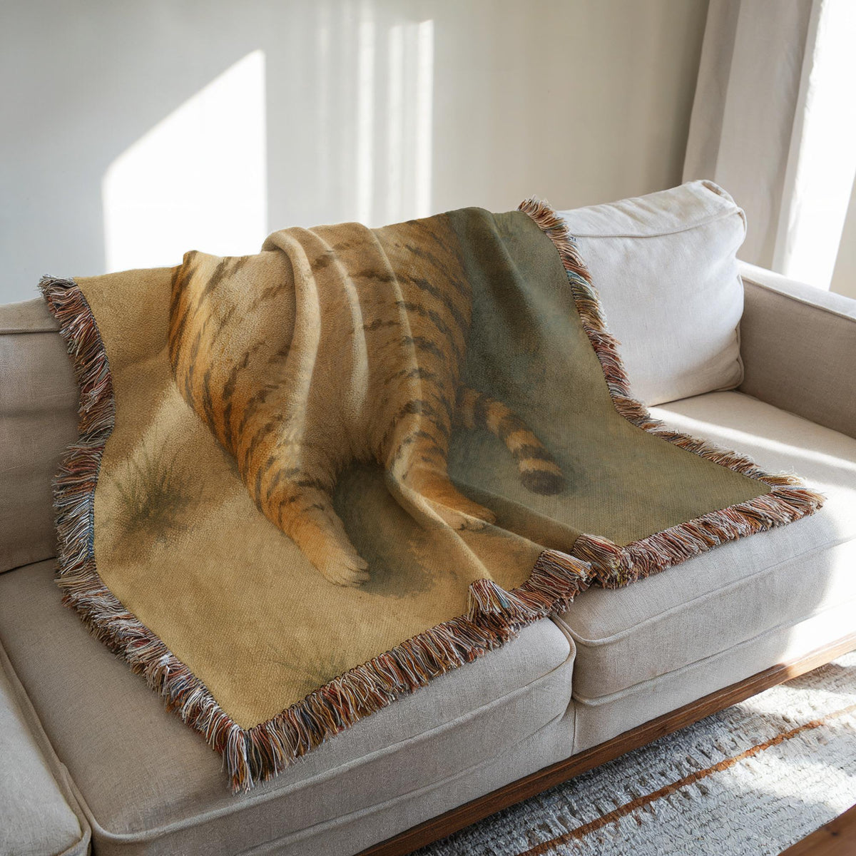 Funny Fat Tiger Tapestry
