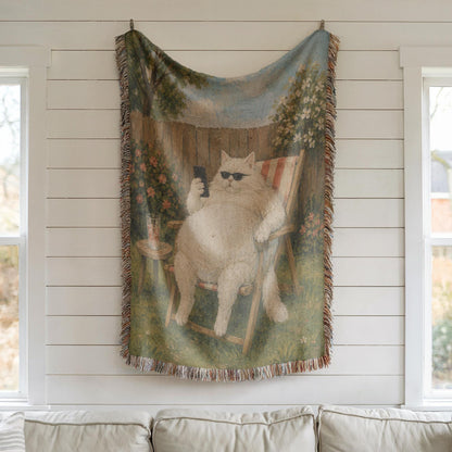 Funny Cat Tapestry
