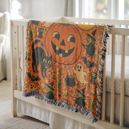 Retro Halloween Tapestry