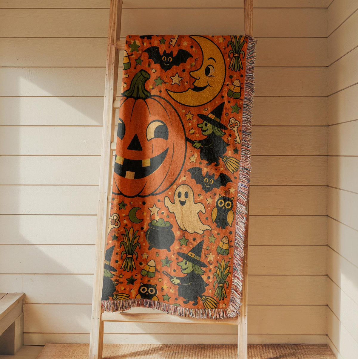 Retro Halloween Tapestry