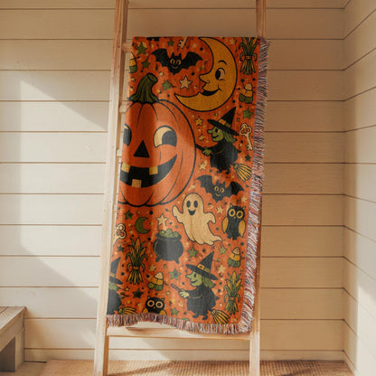 Retro Halloween Tapestry