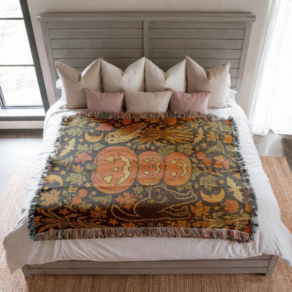 Halloween Pumpkin Tapestry