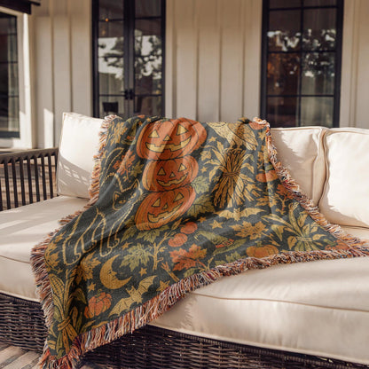 Halloween Pumpkin Tapestry