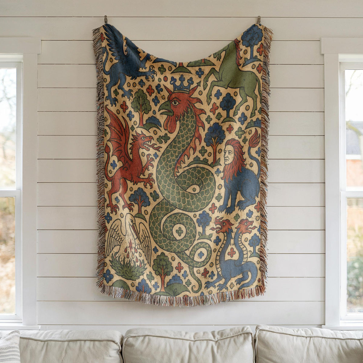 Medieval Bestiary Tapestry