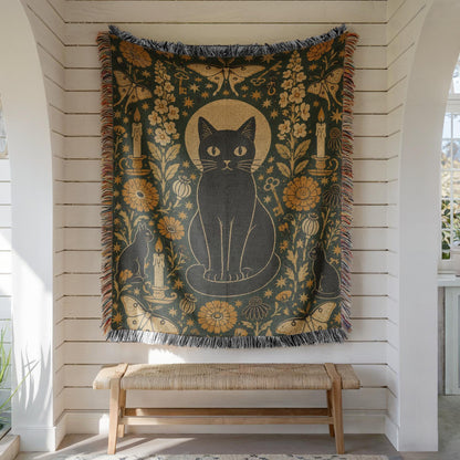Black Cat Tapestry