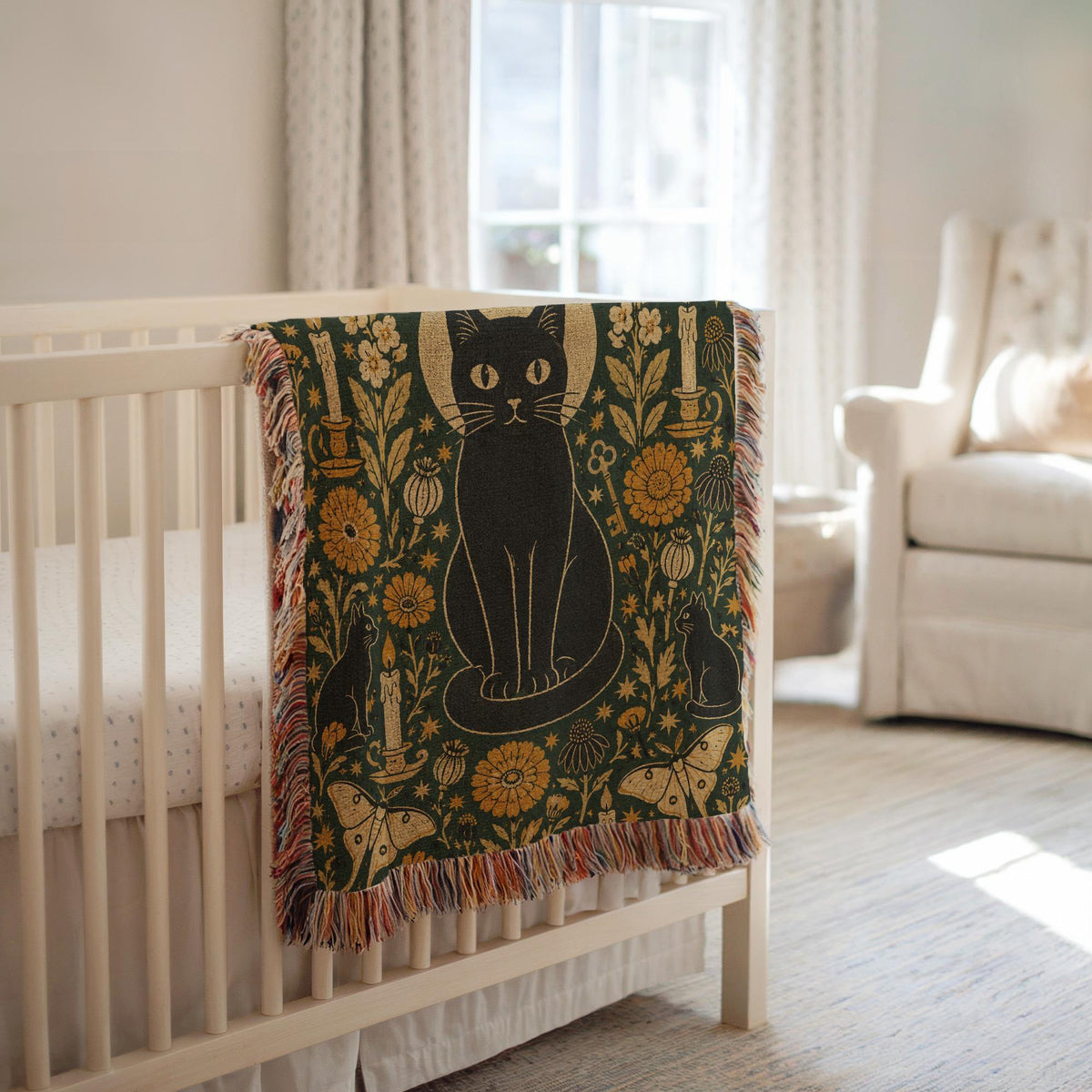 Black Cat Tapestry