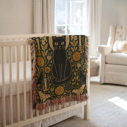 Black Cat Tapestry