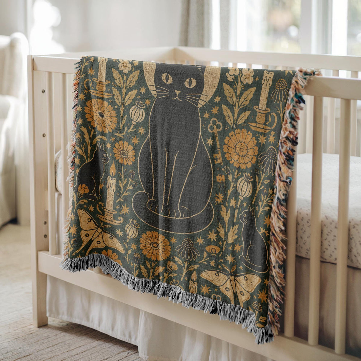 Black Cat Tapestry