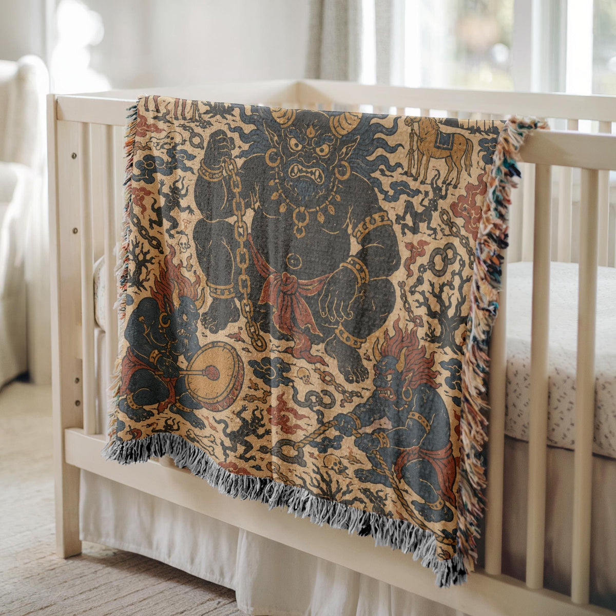 Asian Demon Tapestry